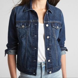 NWT 1969 GAP Denim XS jacket FALL dark wash Jean